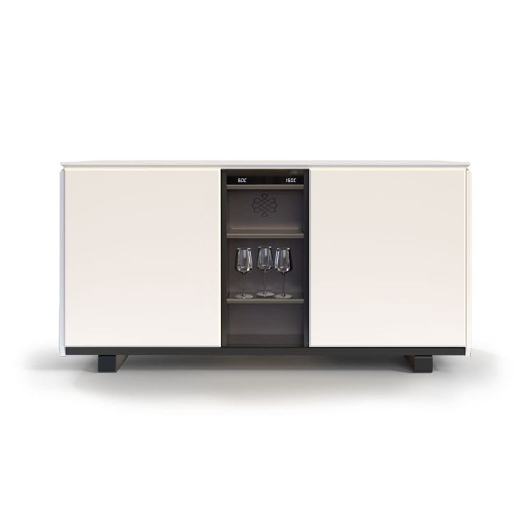 Weinbuffetschrank, 2 Temperaturen, Weiß - Harmonie