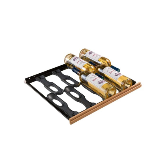Gleitregal Compact mit Holzfront - 8 Flaschen
