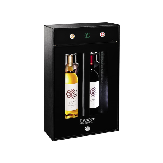 Weinbar - Wine bar - Temperierung und Aufbewahrung angebrochener Flaschen - 2 Flaschen
