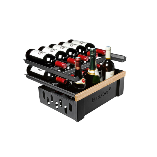 Weinservice-Kit mit Front in heller Eiche - 16 Flaschen