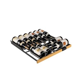 Gleitregal Revelation mit Front in heller Eiche - 12 Flaschen