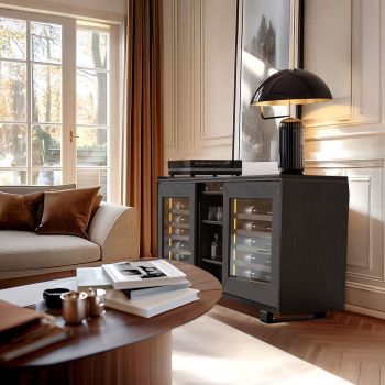 Weinbuffetschrank, 2 Temperaturen, Rauchbraun - Harmonie Weinbuffetschrank, 2 Temperaturen, Rauchbraun - Harmonie