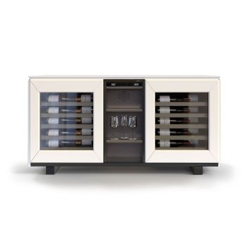 Weinbuffetschrank, 2 Temperaturen, Weiß - Harmonie Weinbuffetschrank, 2 Temperaturen, Weiß - Harmonie