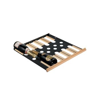 Gleitregal mit Holzfront - 10 Champagner-Flaschen Gleitregal mit Holzfront - 10 Champagner-Flaschen
