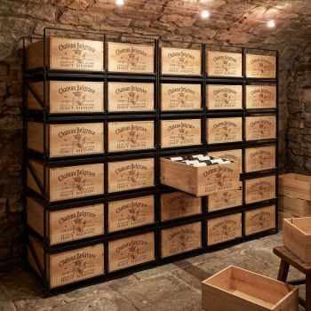 Ausziehbares Lagersystem für Weinkisten - ab 24 Flaschen