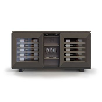 Weinbuffetschrank, 2 Temperaturen, Rauchbraun - Harmonie Weinbuffetschrank, 2 Temperaturen, Rauchbraun - Harmonie