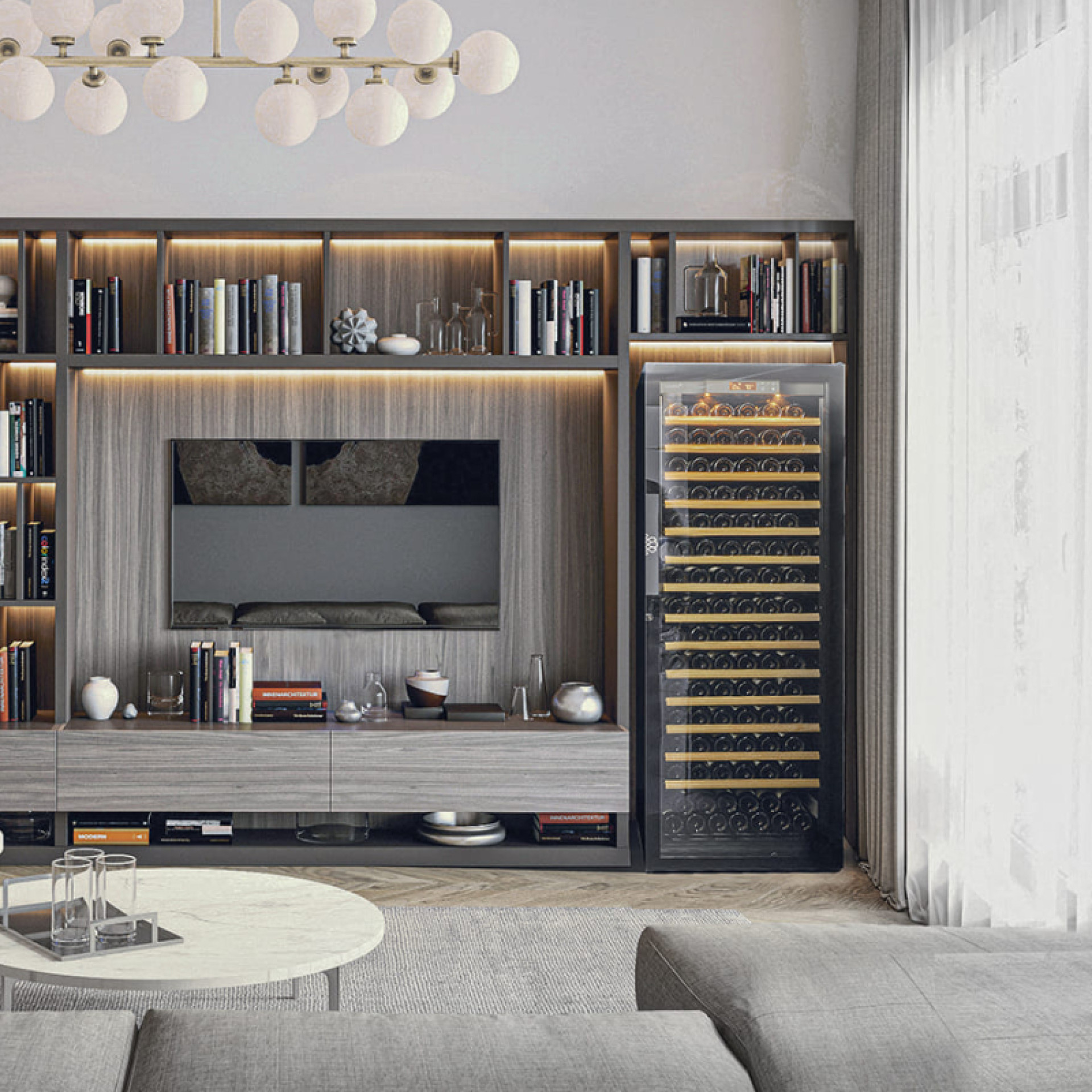 Der Weinschrank Pure findet seinen Platz in jeder Inneneinrichtung. Der Weinschrank Pure findet seinen Platz in jeder Inneneinrichtung.