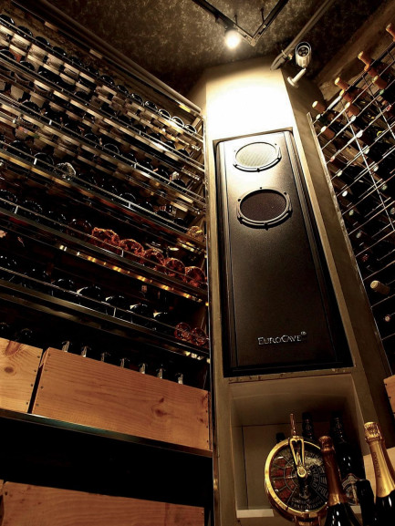 Weinkeller mit Klimaanlage für eine stabile Temperatur und Feuchtigkeitskontrolle. Inoa EuroCave Weinkeller mit Klimaanlage für eine stabile Temperatur und Feuchtigkeitskontrolle. Inoa EuroCave