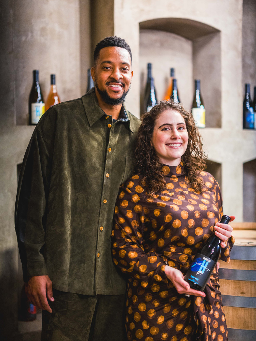 Begegnung mit Elise & CJ McCollum, NBA, Weingut , USA